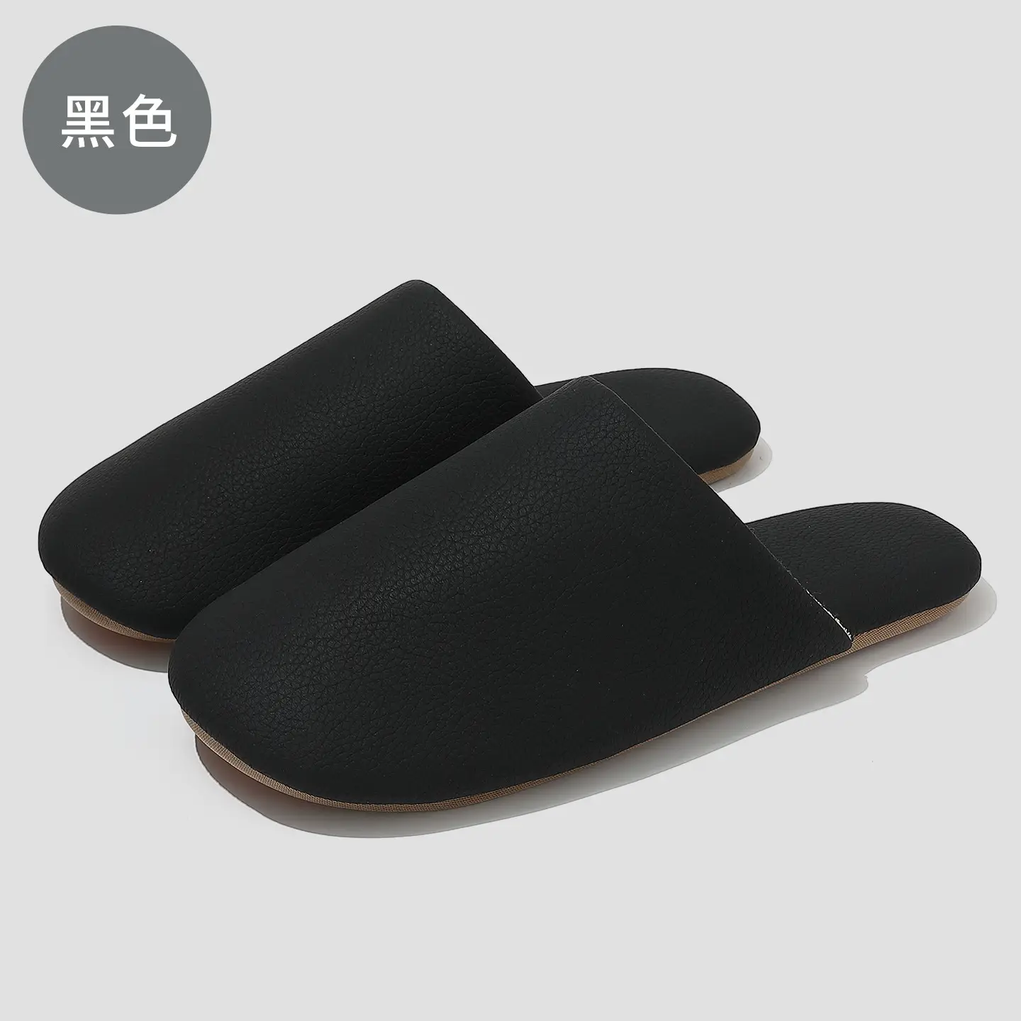 Brown Waterproof Cotton Slippers for Men Winter Warm Indoor Non-Slip - Image 9