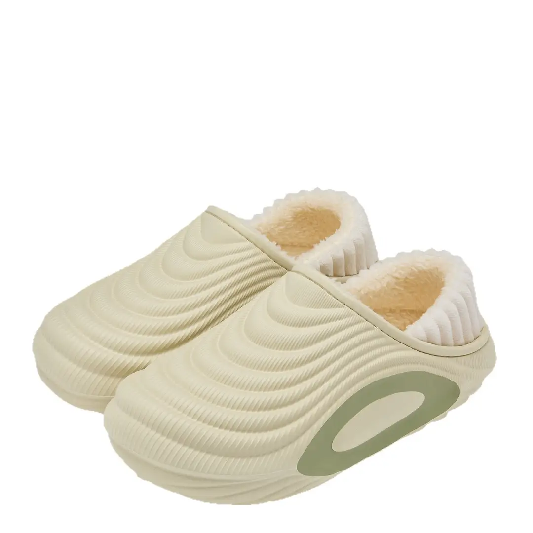 Waterproof Cotton Slippers for Men, Outdoor and Home Use, Closed-Toe, Couple Style, Thick-Soled, Non-Slip, Comfortable and Warm Slippers for Autumn and Winter - Image 20
