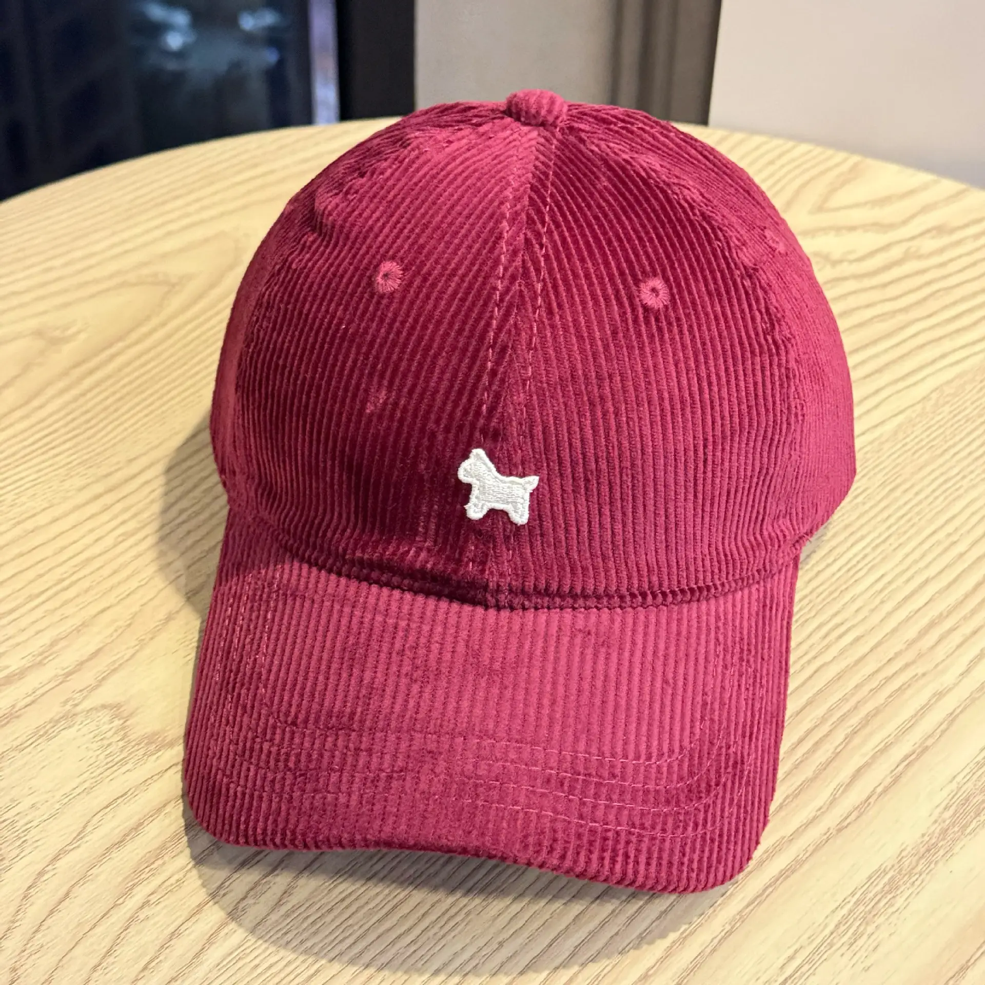 New Corduroy Pony Hats White Pink Unisex Travel Sun Hat — feature 13