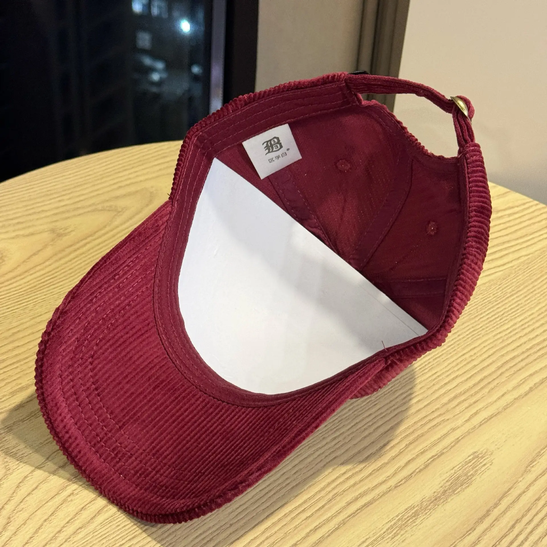 New Corduroy Pony Hats White Pink Unisex Travel Sun Hat — feature 16