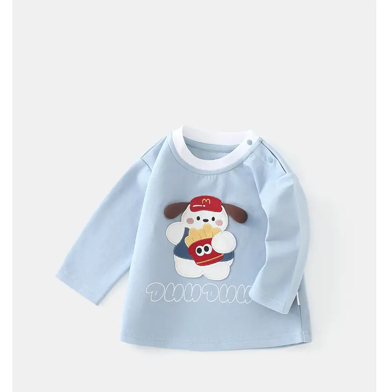 Duuduu Baby Long Sleeve Light Blue Top — feature 9