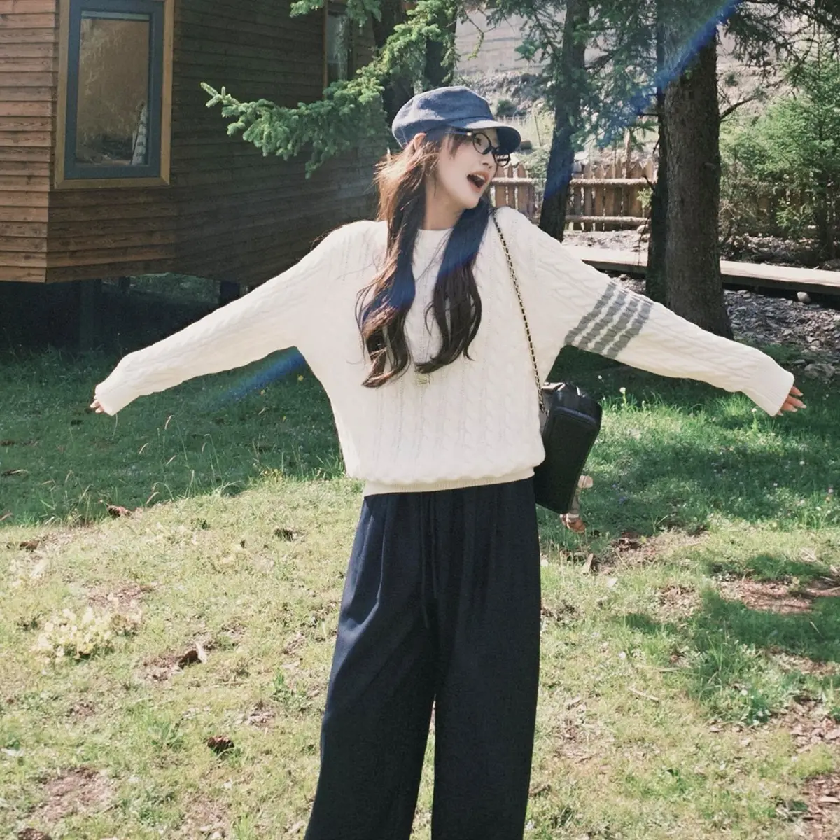 Women Dark Blue Denim Cap 2025 Early Autumn New Breathable Lightweight - Image 5