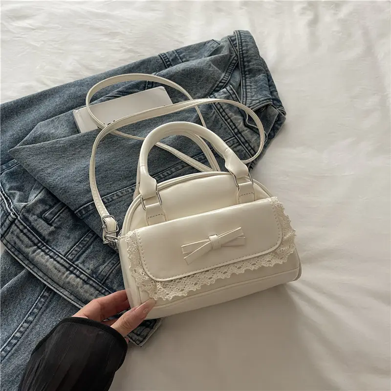 White Lace Crossbody Bag for Women 2025 - Image 2