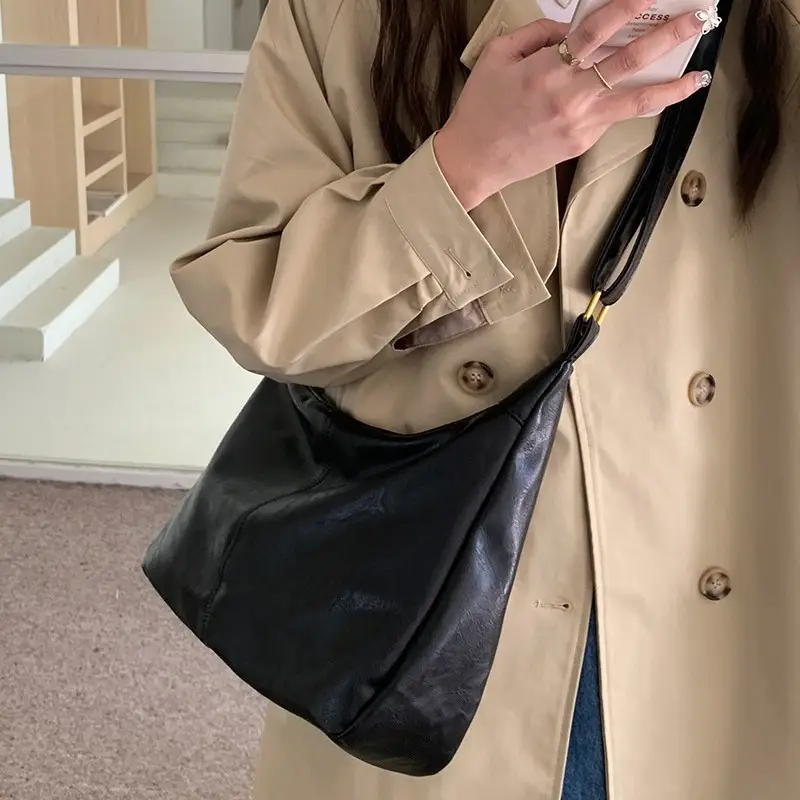 Brown Crossbody Tote Bag for Women College Students - Image 5