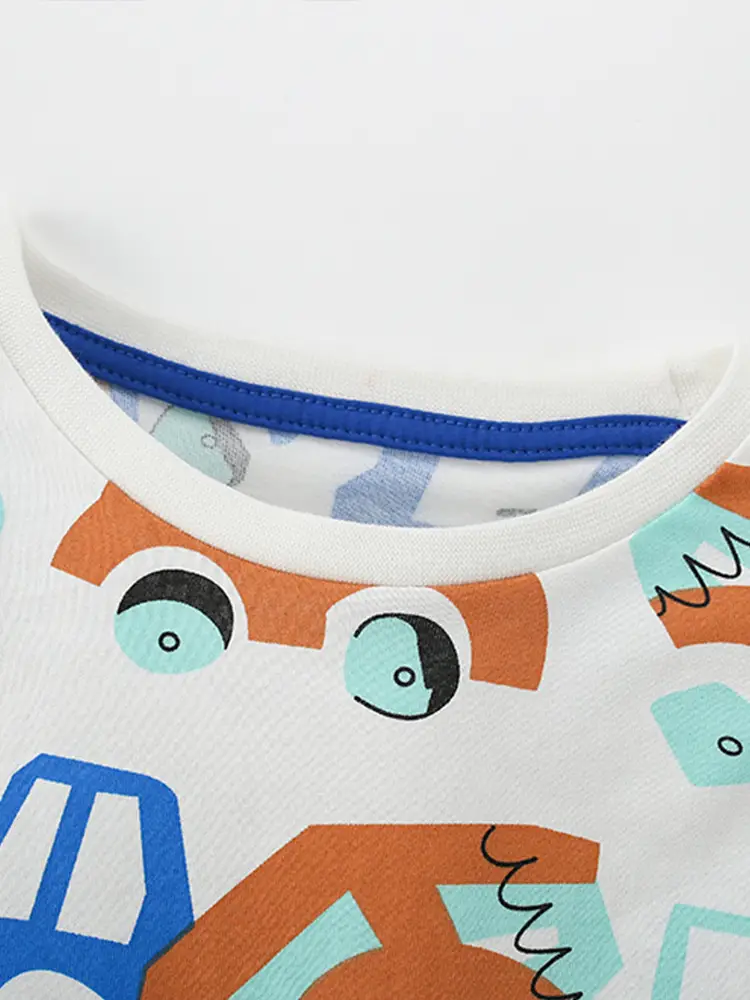 Cross-Brand Boys T-Shirt Autumn Winter New European American Round Neck Long Sleeve - Image 3