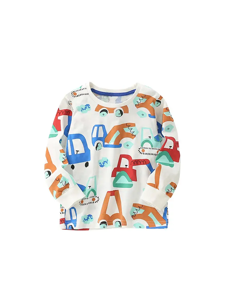 Cross-Brand Boys T-Shirt Autumn Winter New European American Round Neck Long Sleeve - Image 6