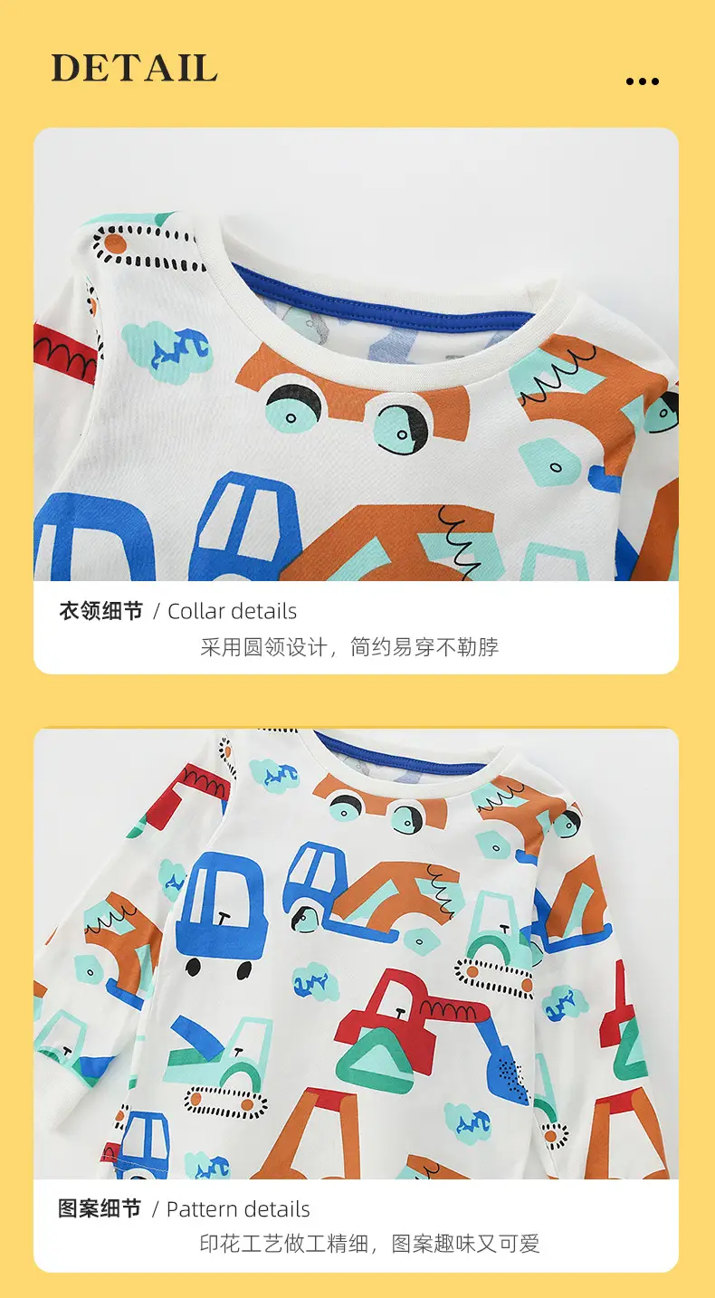 Cross-Brand Boys T-Shirt Autumn Winter New European American Round Neck Long Sleeve — feature 6