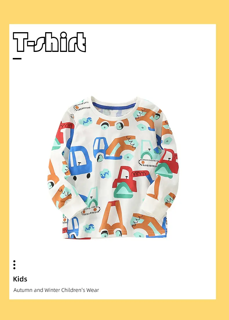 Cross-Brand Boys T-Shirt Autumn Winter New European American Round Neck Long Sleeve — feature 8