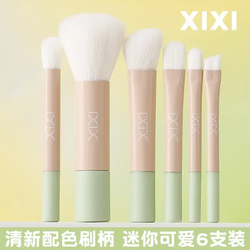 Xixi Macaron 6-Piece Mini Makeup Brush Set - Image 6