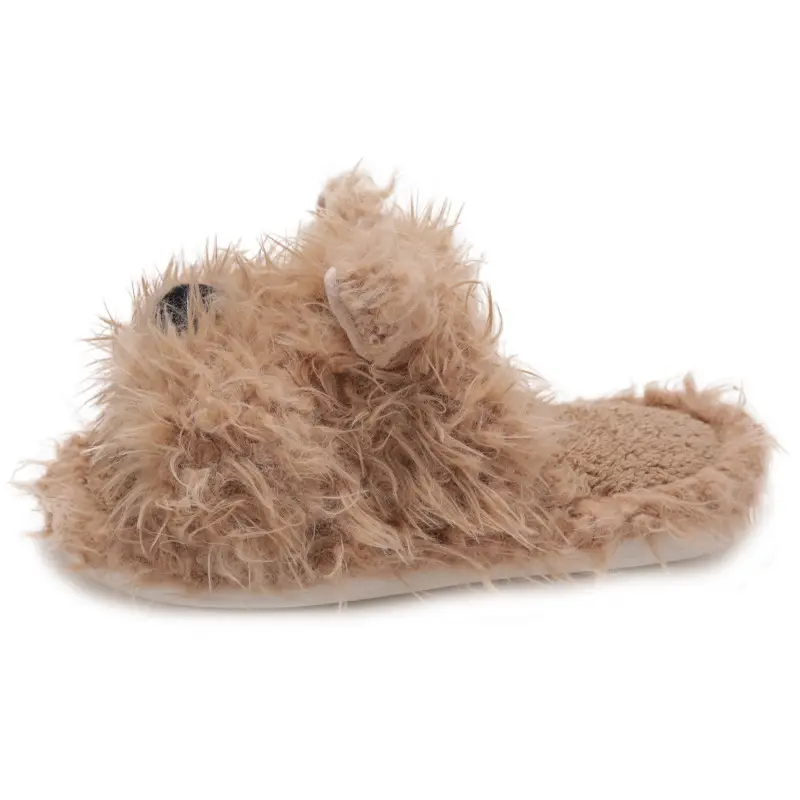 Cute Puppy Cotton Slippers for Women, Autumn/Winter 2026 New Plush West Highland Terrier Slippers for Women in Winter
