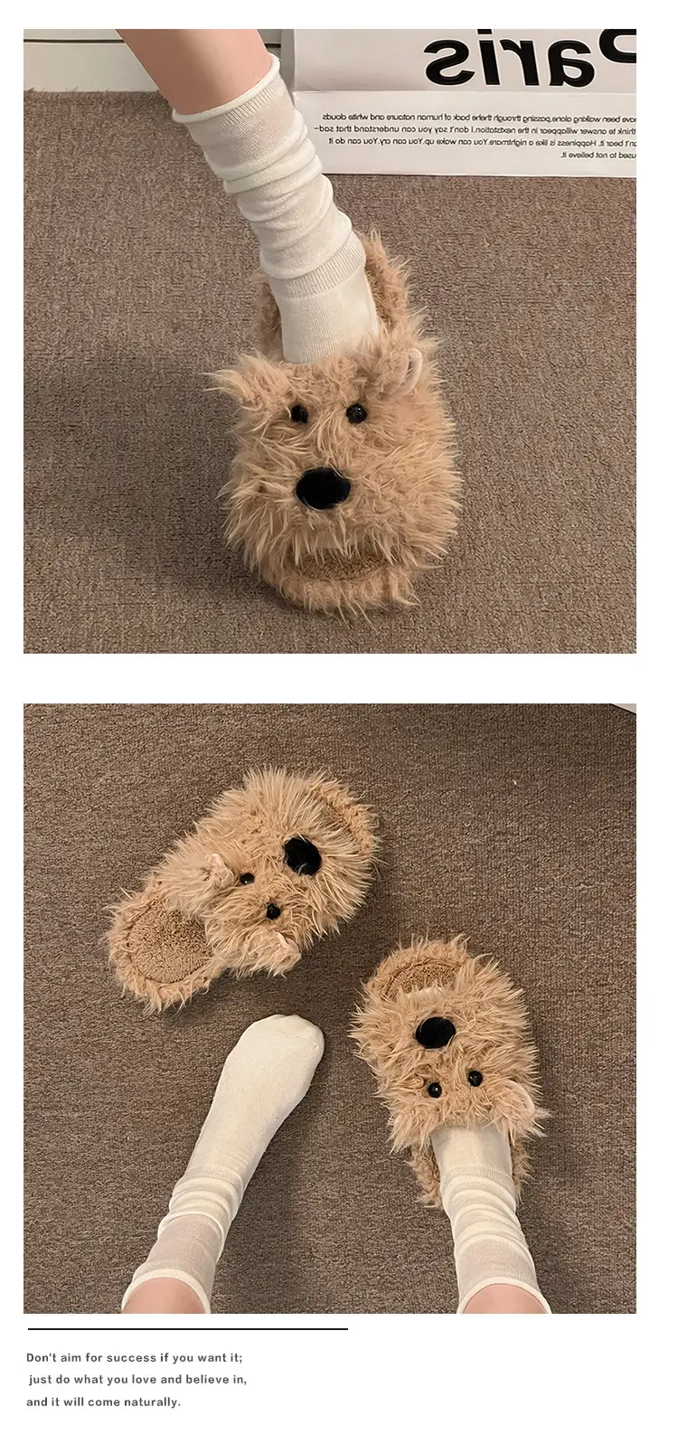 Cute Puppy Cotton Slippers for Women, Autumn/Winter 2026 New Plush West Highland Terrier Slippers for Women in Winter — feature 5