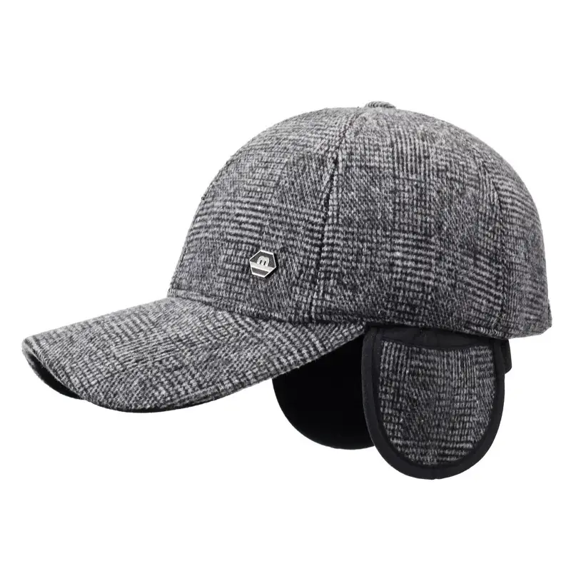 Winter Woolen Men's Cap with Ear Protection - Image 7