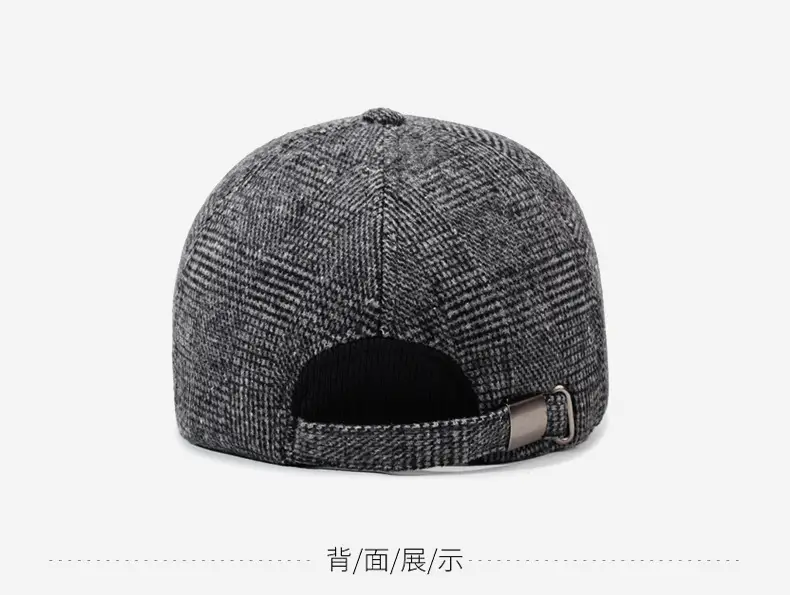 Winter Woolen Men's Cap with Ear Protection — feature 11