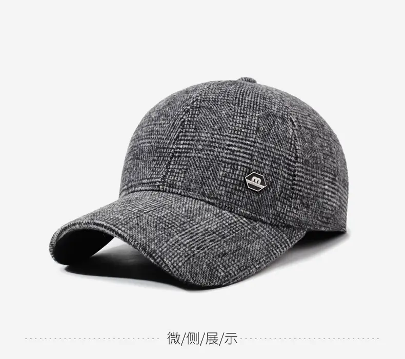 Winter Woolen Men's Cap with Ear Protection — feature 9