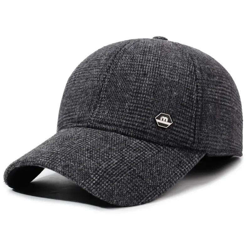 Winter Woolen Men's Cap with Ear Protection - Image 3
