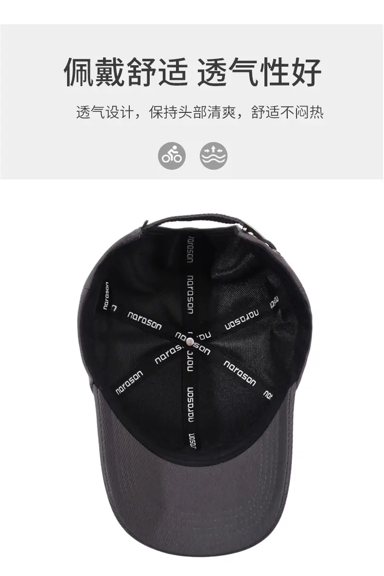 Navy Blue Baseball Cap for Men Middle Age Elderly — feature 5