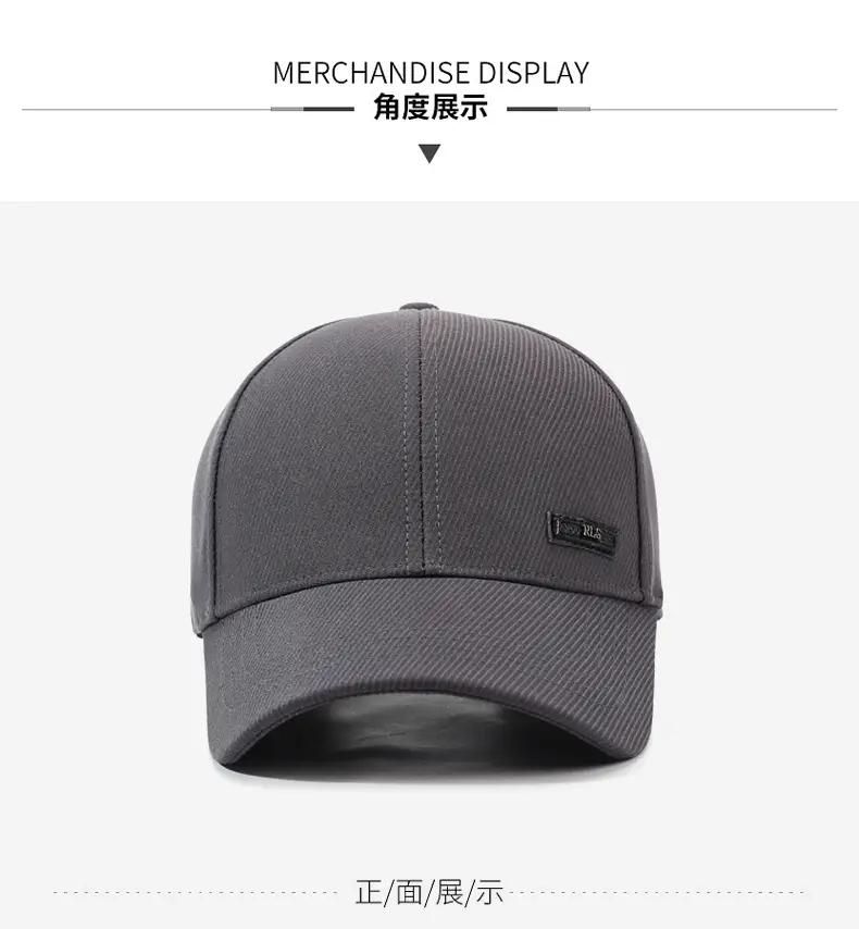 Navy Blue Baseball Cap for Men Middle Age Elderly — feature 9