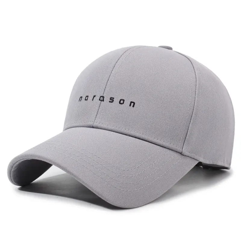 Men's Grey Cotton Baseball Cap with "NORSTON" Logo - Image 2