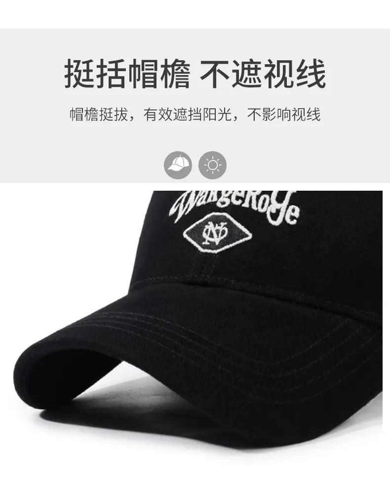 Black Waking Toe Baseball Cap for Women Men — feature 2