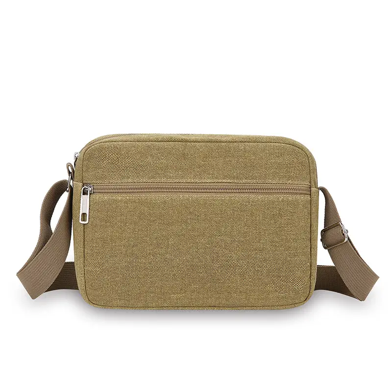 Men's Multi-Layer Shoulder Bag New Color Solid - Image 9