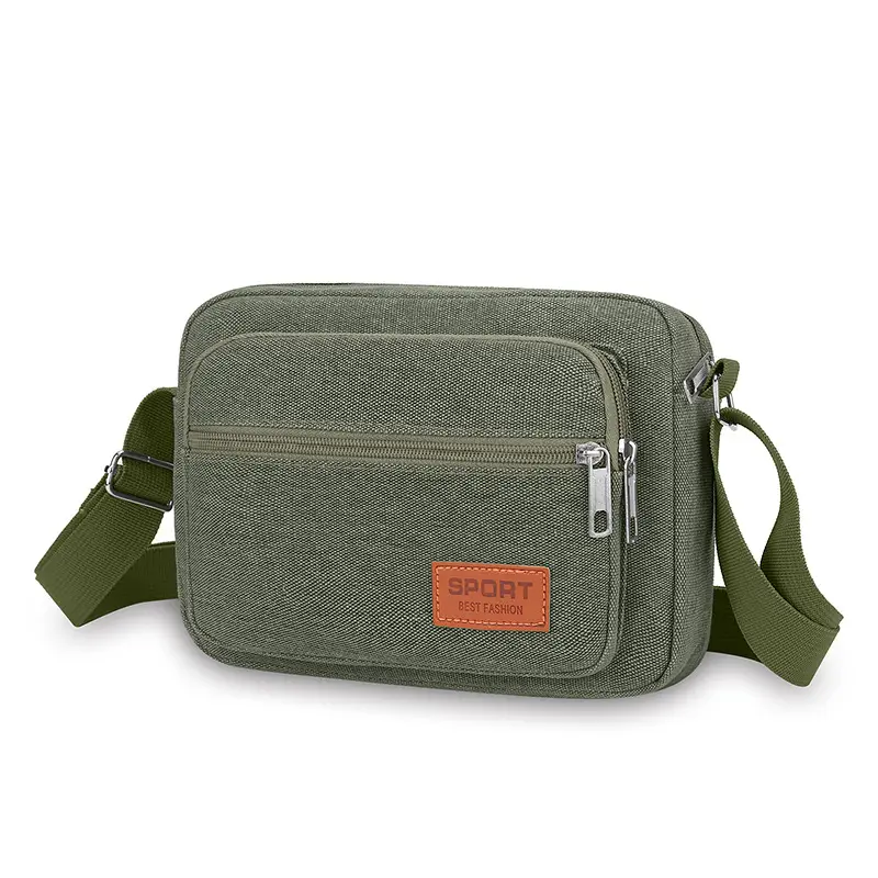 Men's Multi-Layer Shoulder Bag New Color Solid — feature 36