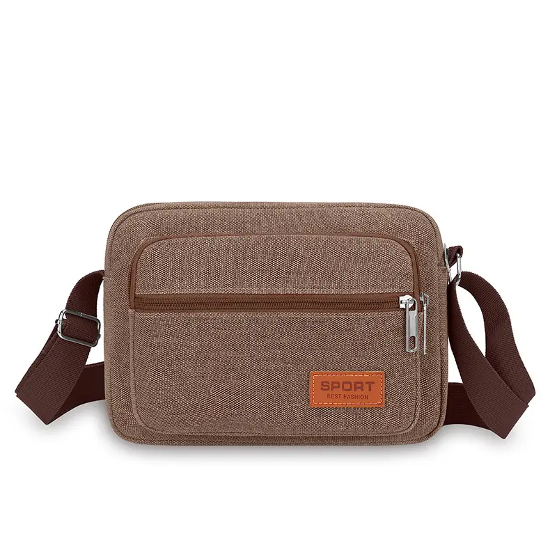 Men's Multi-Layer Shoulder Bag New Color Solid — feature 41