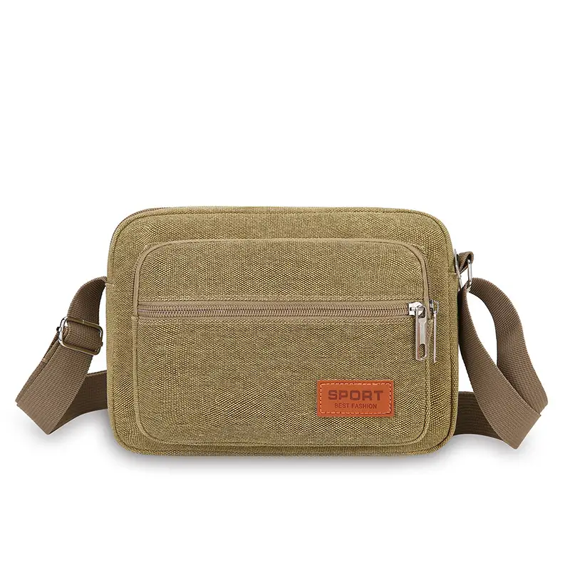Men's Multi-Layer Shoulder Bag New Color Solid — feature 43