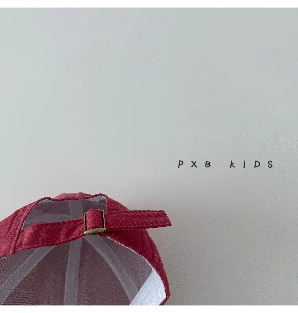 Burgundy Embroidered Baseball Cap for Kids Spring Autumn — feature 10