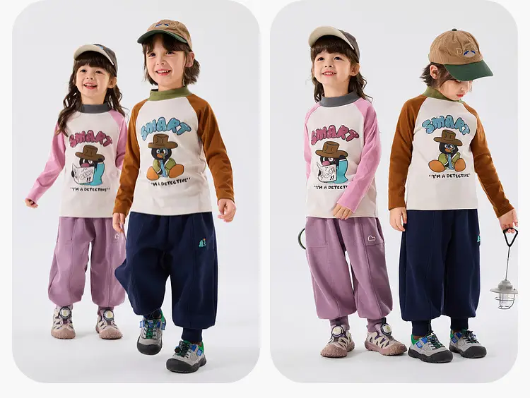 Duduia Kids Winter Long Sleeve T-Shirts Set — feature 13