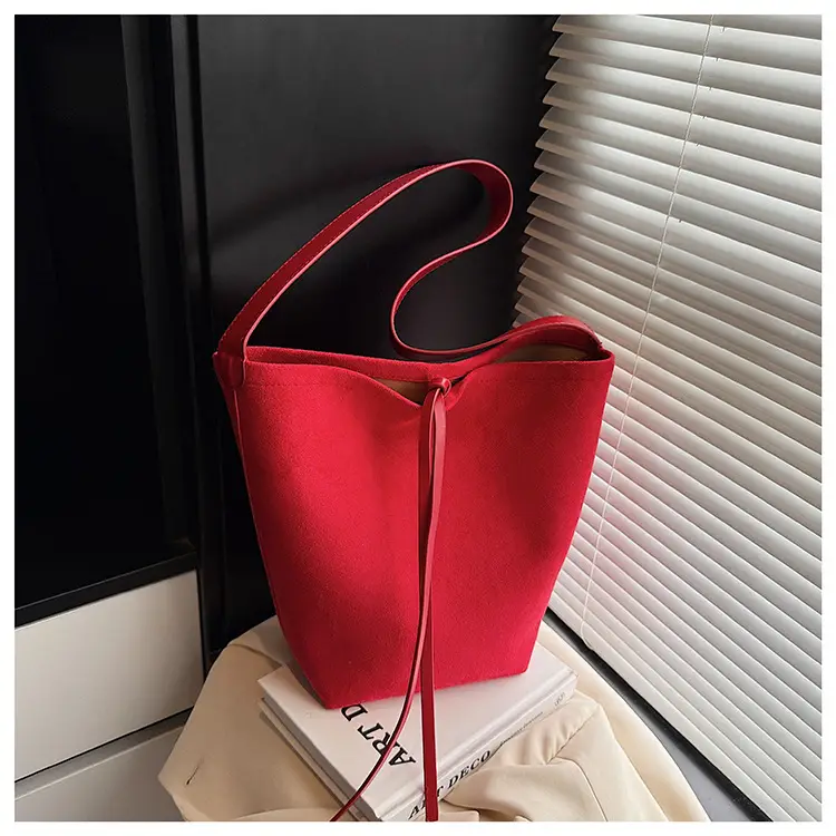 Retro Suede Shoulder Bag for Women Autumn Winter — feature 11