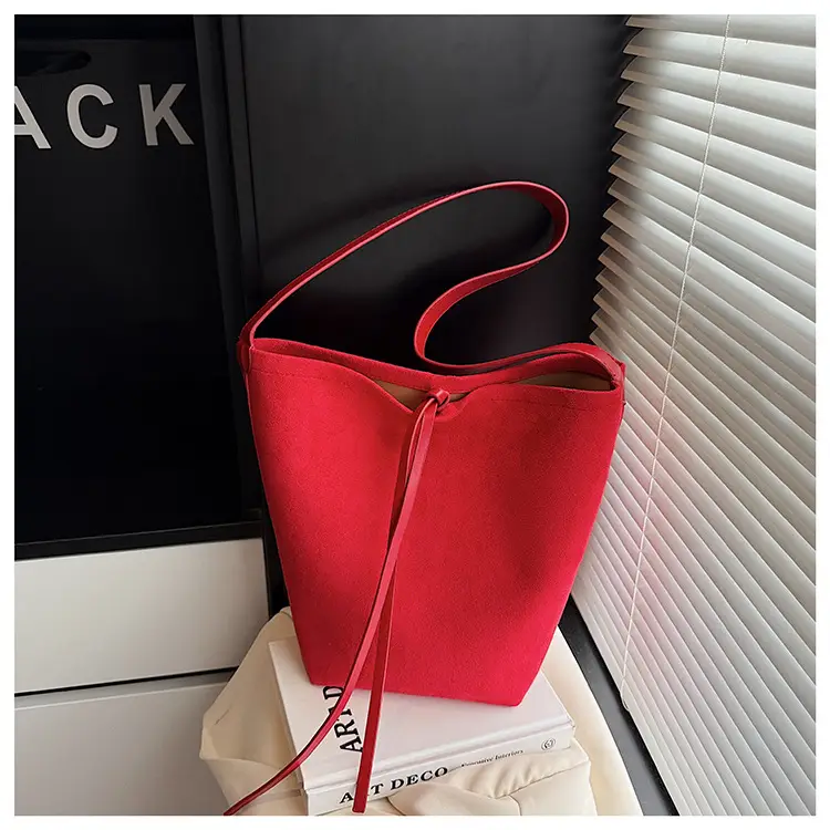 Retro Suede Shoulder Bag for Women Autumn Winter — feature 12