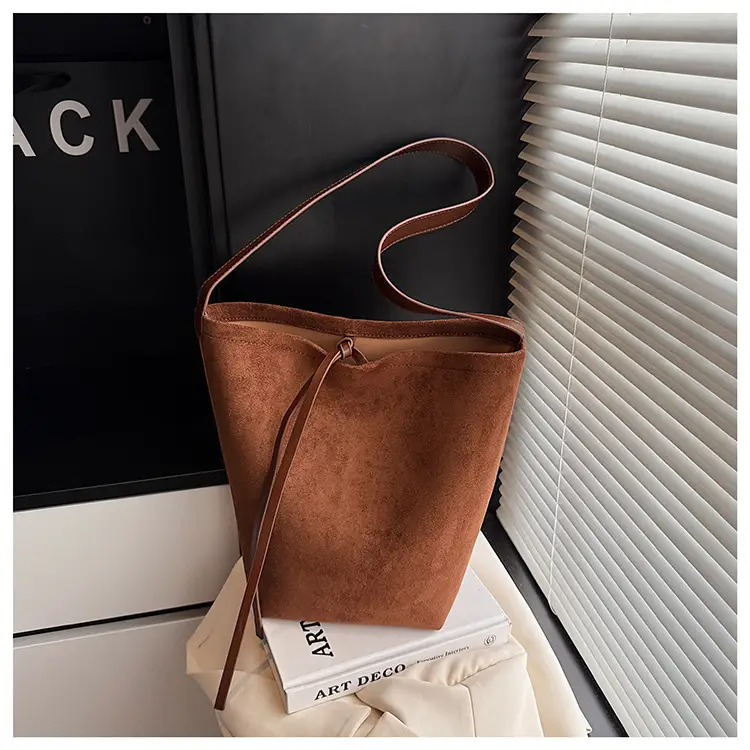 Retro Suede Shoulder Bag for Women Autumn Winter — feature 16