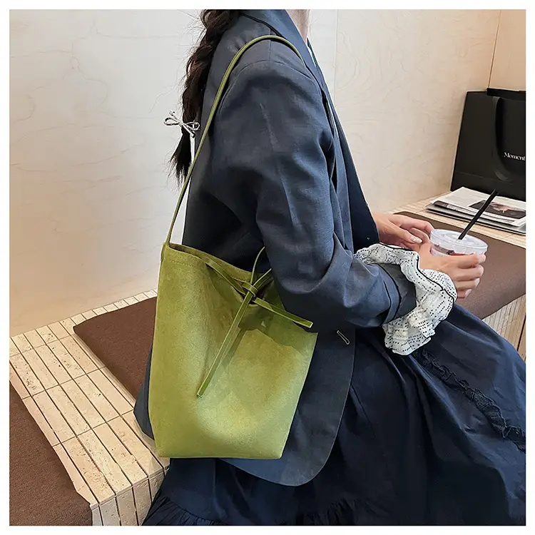 Retro Suede Shoulder Bag for Women Autumn Winter — feature 22