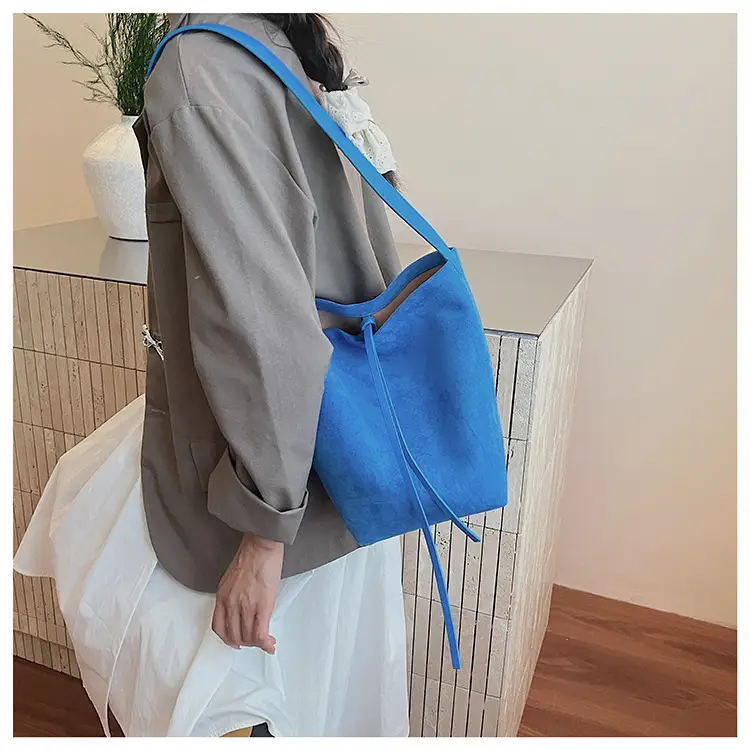 Retro Suede Shoulder Bag for Women Autumn Winter — feature 27