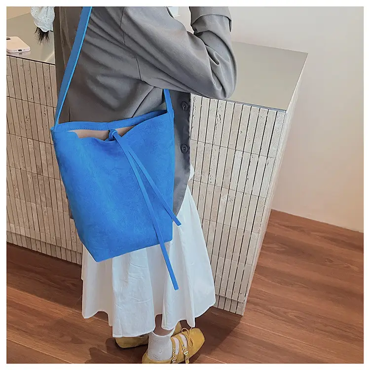 Retro Suede Shoulder Bag for Women Autumn Winter — feature 28