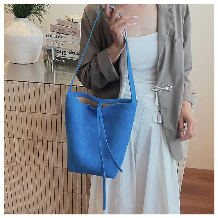 Retro Suede Shoulder Bag for Women Autumn Winter — feature 29
