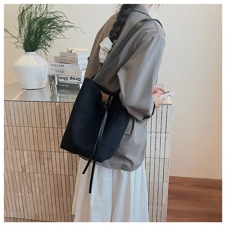 Retro Suede Shoulder Bag for Women Autumn Winter — feature 31
