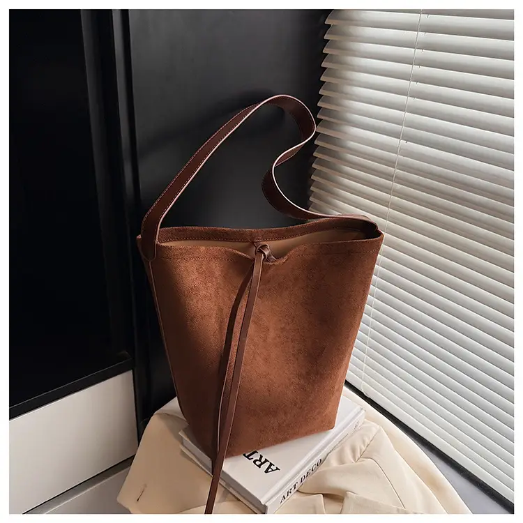 Retro Suede Shoulder Bag for Women Autumn Winter - Image 5