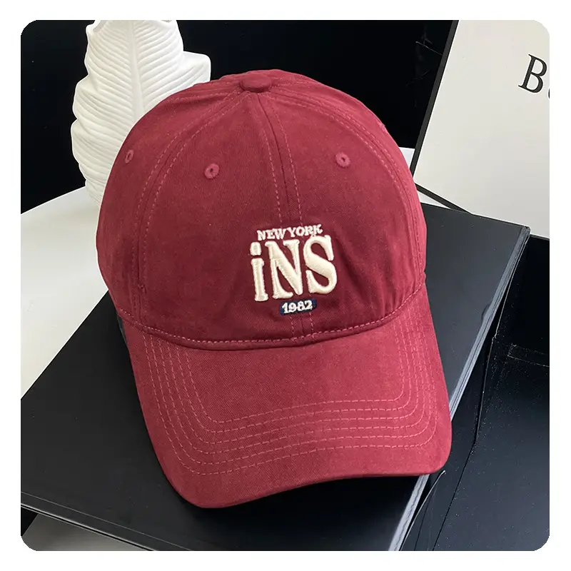 Women's Red "INS" Baseball Cap — feature 19