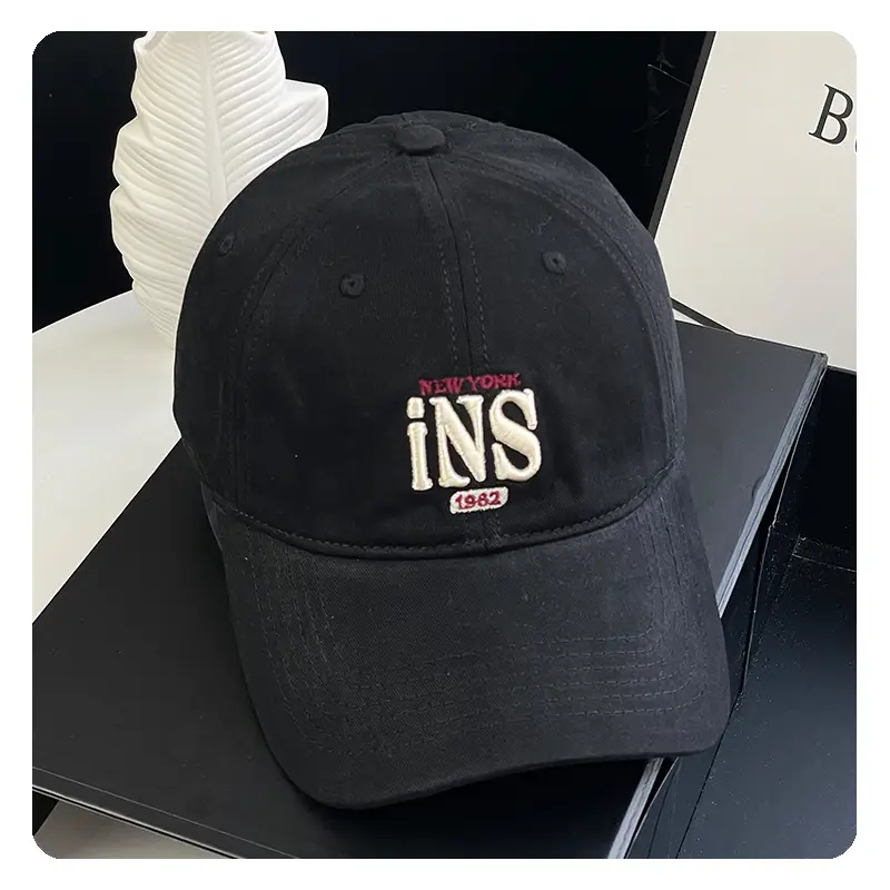 Women's Red "INS" Baseball Cap - Image 8