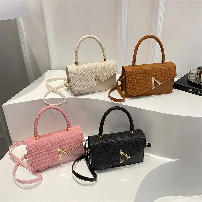 Women Textured Shoulder Bags 2025 Autumn Stylish New Arrival - Image 5
