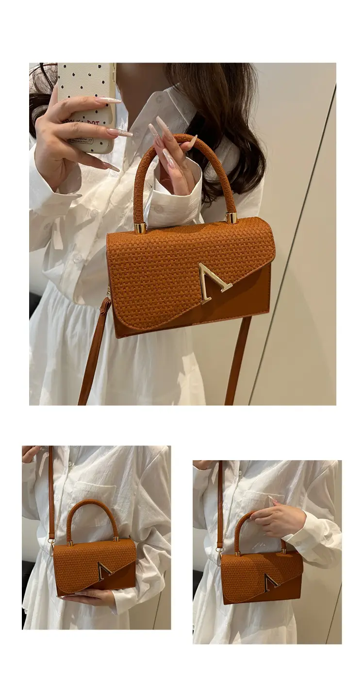 Women Textured Shoulder Bags 2025 Autumn Stylish New Arrival — feature 9