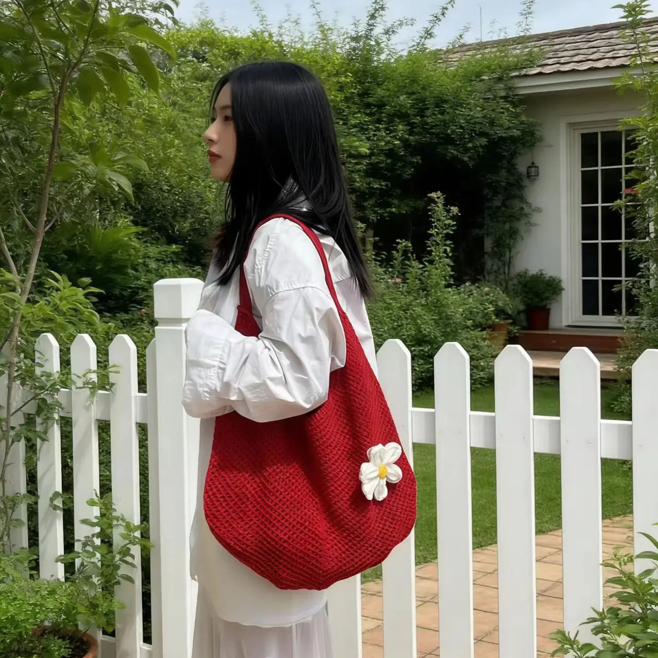Women Knitted Cut Out Bag Summer 2025 - Image 6