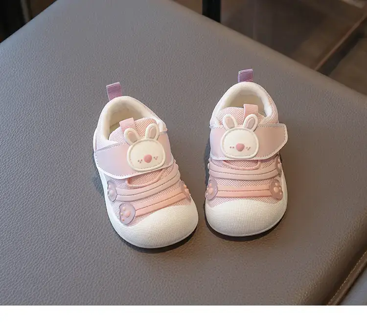 Baby Girls Pink Rabbit Soft Sole Shoes 0-2Y — feature 11