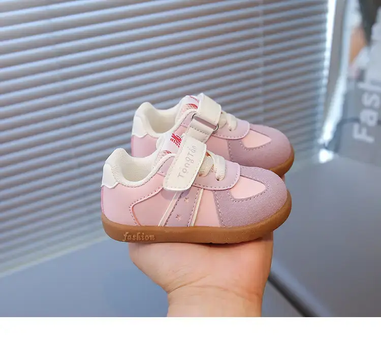 Baby Sneakers Pink Soft Sole Casual Toddler Wear — feature 9