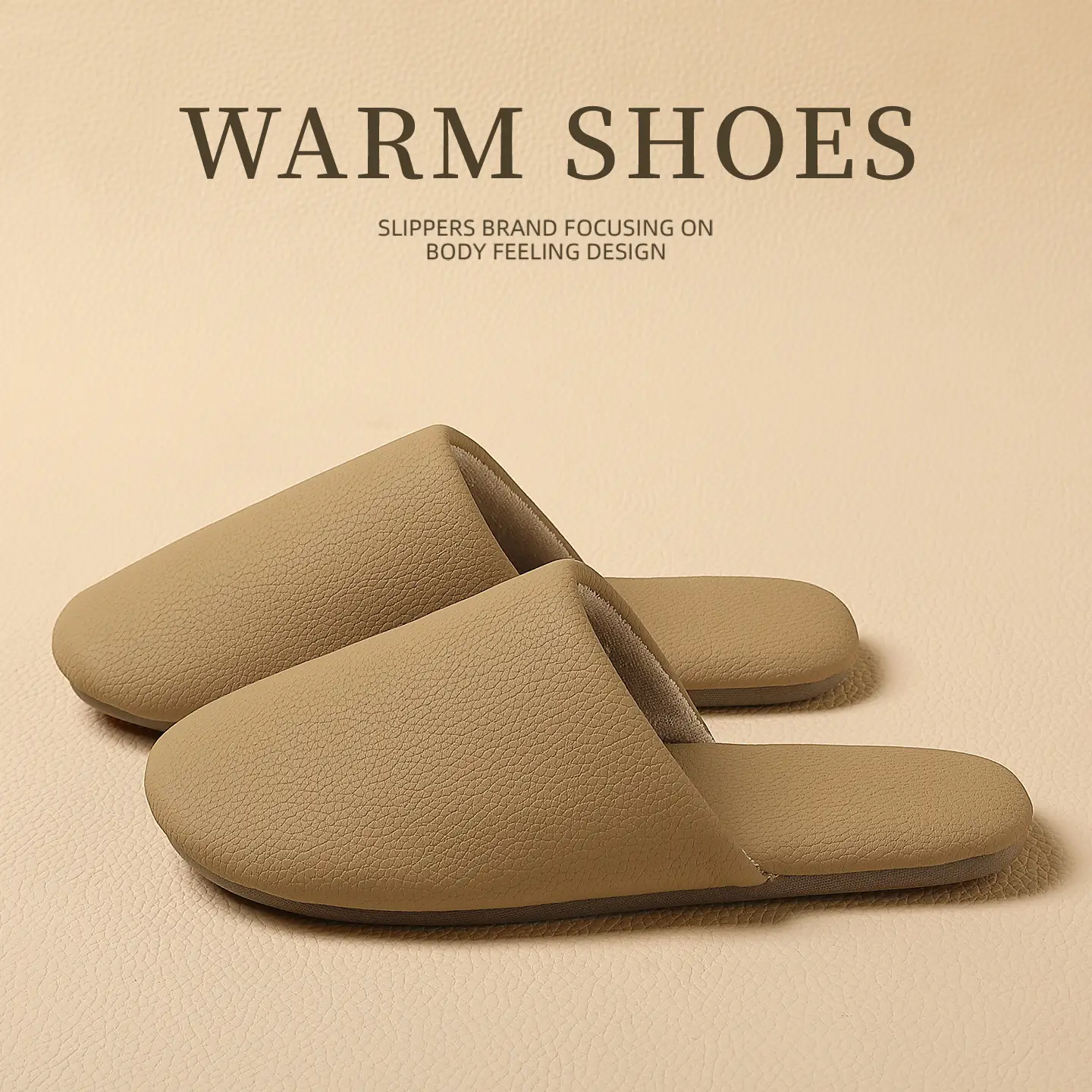 Japanese-Style White Cotton Slippers for Women Winter - Image 5