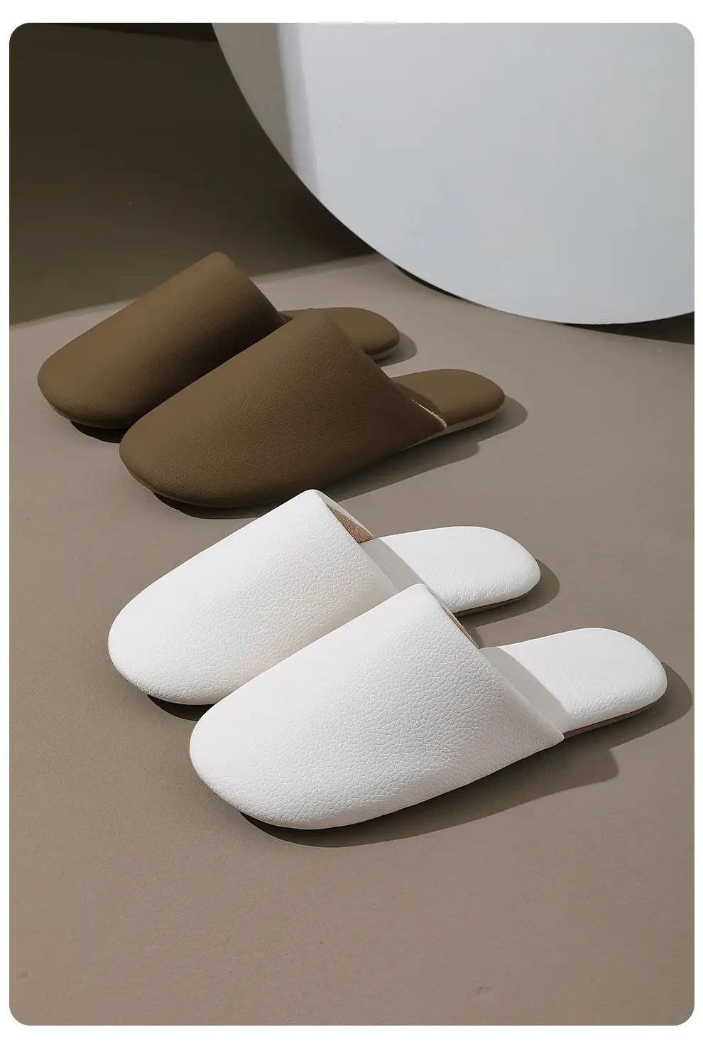 Japanese-Style White Cotton Slippers for Women Winter — feature 14