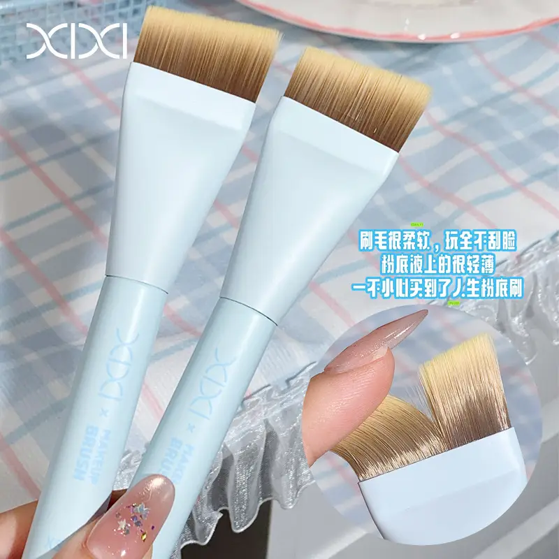 Xixi Angled Powder Blush Brush for Seamless Concealer Application - Image 3