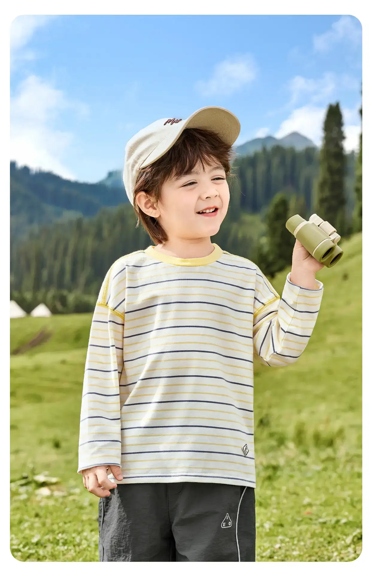 Right European Boys Striped Long Sleeve T-Shirt Autumn Wear — feature 18