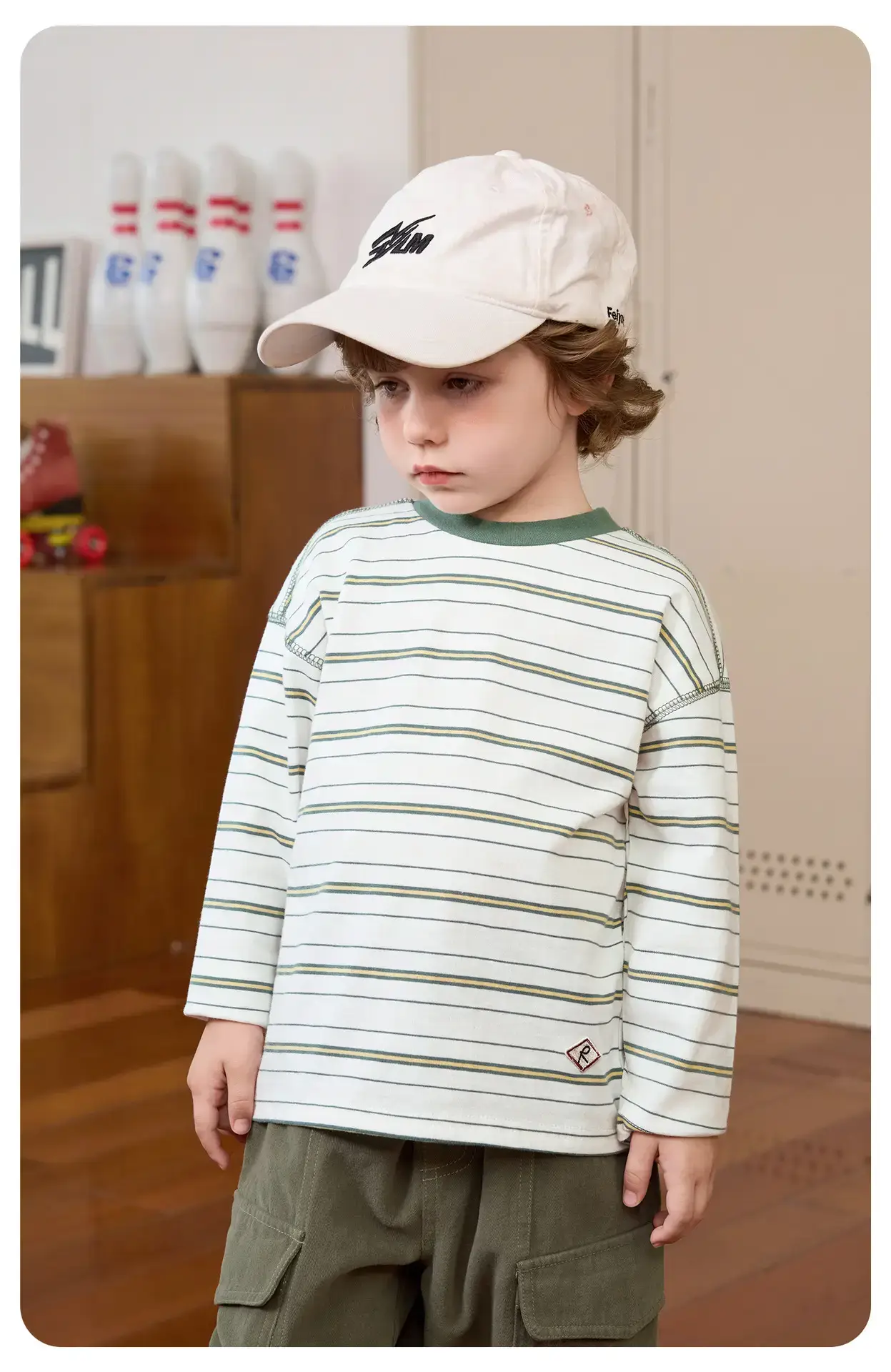 Right European Boys Striped Long Sleeve T-Shirt Autumn Wear — feature 21